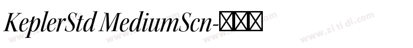 KeplerStd MediumScn字体转换